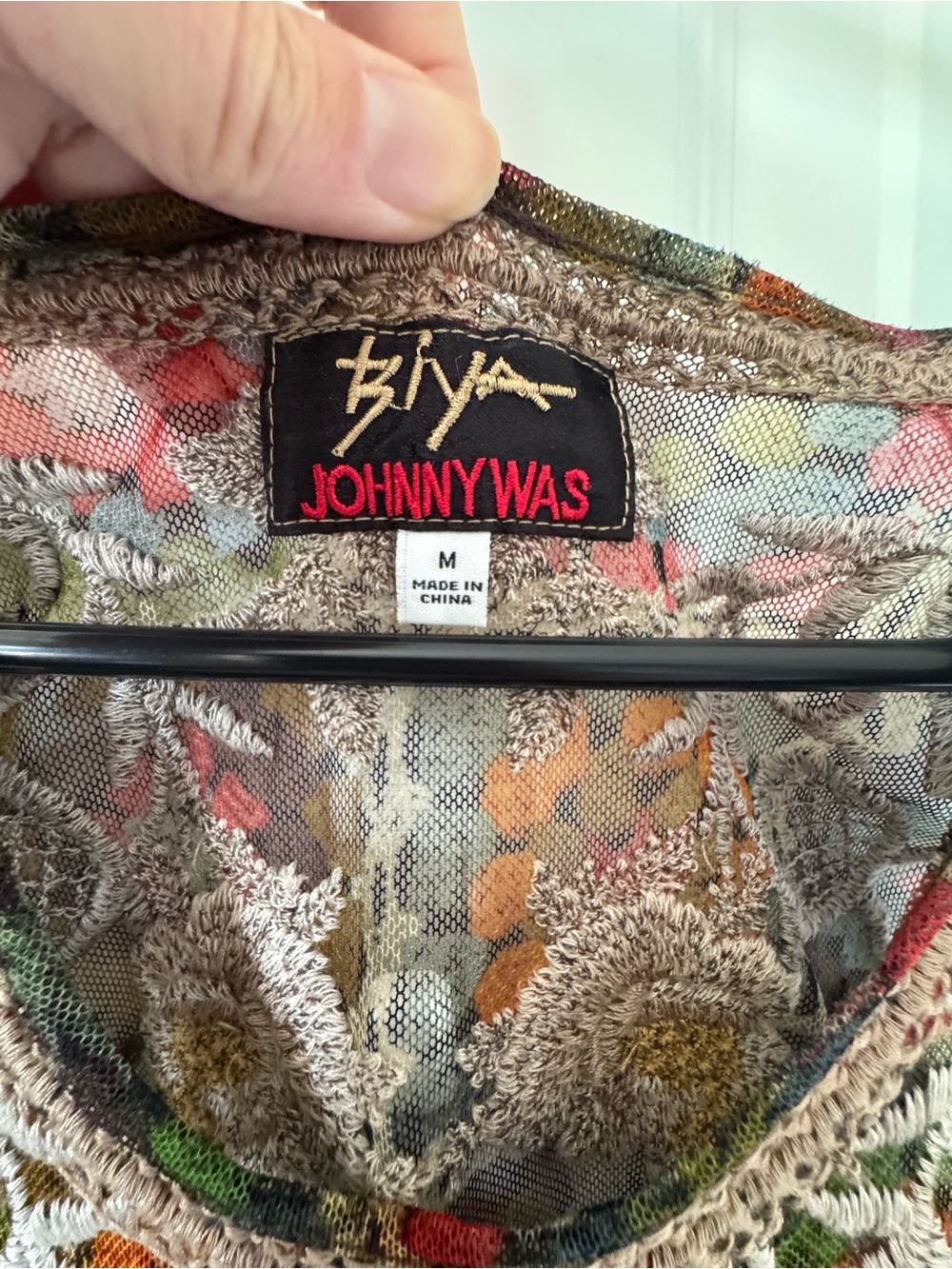 JOHNNY WAS BIYA BITOLA MESH DRESS Floral Mosaic Sleeveless Maxi Dress Multicolor - Picture 7 of 12